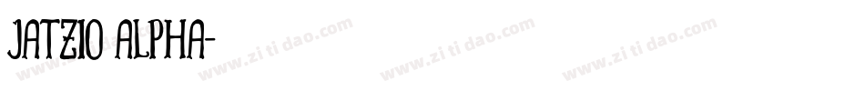 Jatzio alpha字体转换